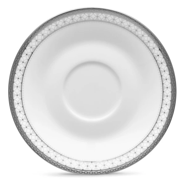 Блюдце для чашки чайной Noritake Рочестер Платиновый кант 15 см