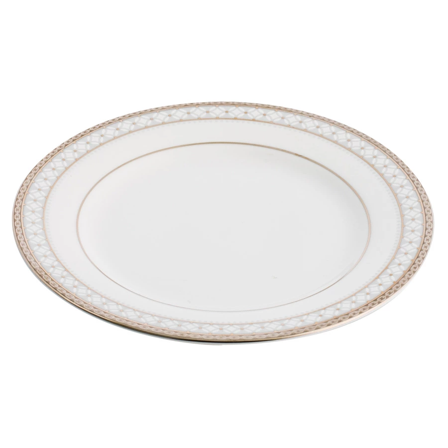 Тарелка десертная Noritake Рочестер Платиновый кант 16 см