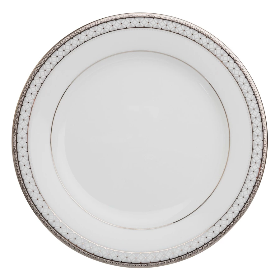 Тарелка закусочная Noritake Рочестер Платиновый кант 21 см