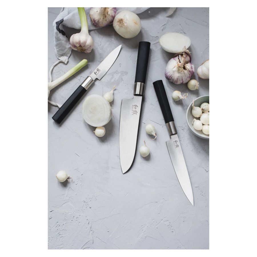 Набор ножей кухонных KAI Васаби, 3шт,, нож для чистки, универсальный, поварской