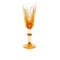 Набор бокалов для шампанского ГХЗ Лилия Медовый спас 220 мл, хрусталь, янтарный