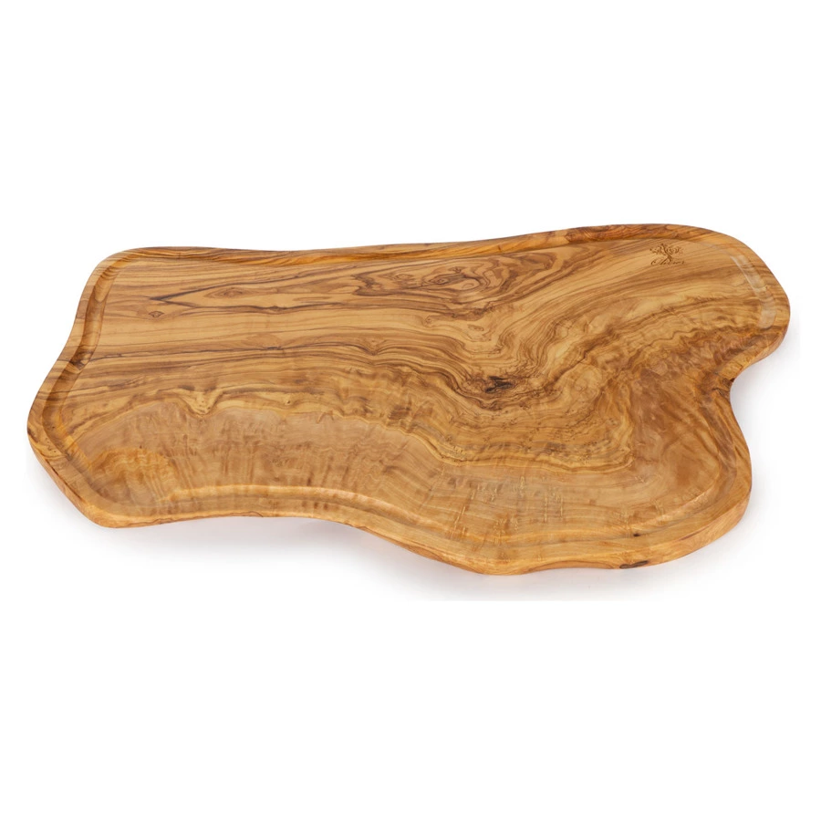 Доска сервировочная Olivier 50 см желобком, оливковое дерево