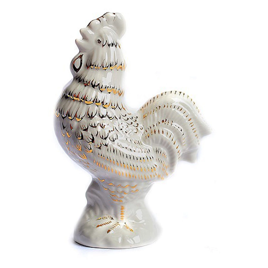 Скульптура Франц Гарднер в Вербилках Золотой петушок, фарфор твердый