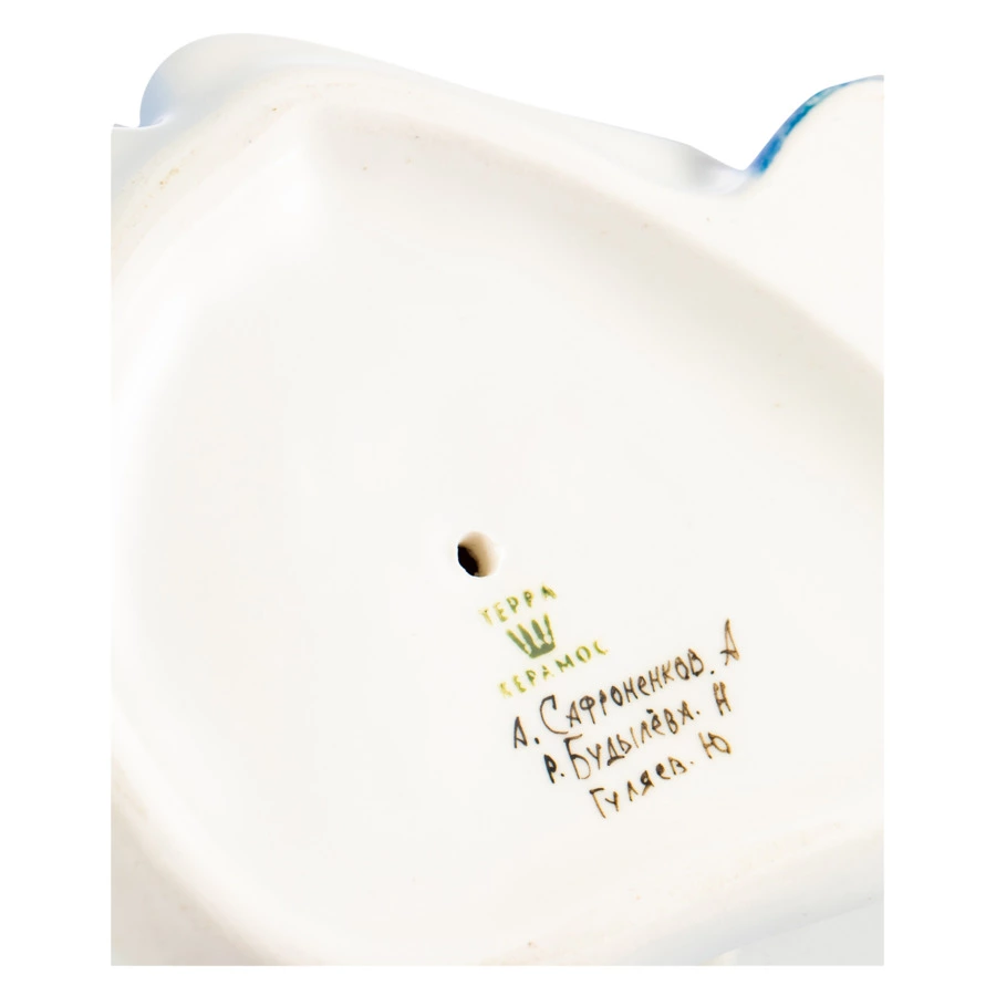 Набор Терра керамос Дед Мороз и Снегурочка, фарфор, подглазурная роспись