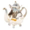 Чайник доливной Терра Керамос Анна Святки на руси, фарфор, декор золотом