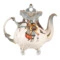 Чайник доливной Терра Керамос Анна Святки на руси, фарфор, декор золотом