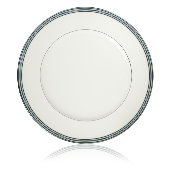 Тарелка обеденная Noritake Богарт платиновый 28 см, фарфор костяной