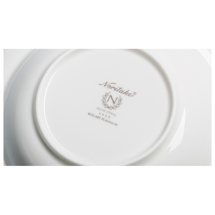 Чаша для десерта Noritake Богарт платиновый 15,7 см, фарфор костяной
