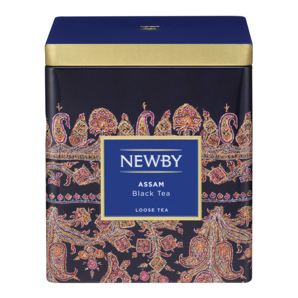 Чай черный Newby Assam, листовой. 125 г, в жестяной банке