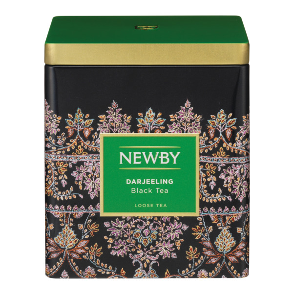 Чай черный Newby Darjeeling, листовой, 125 г, в жестяной банке