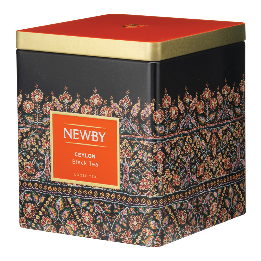 Чай черный листовой в жестяной банке Newby Ceylon 125 г