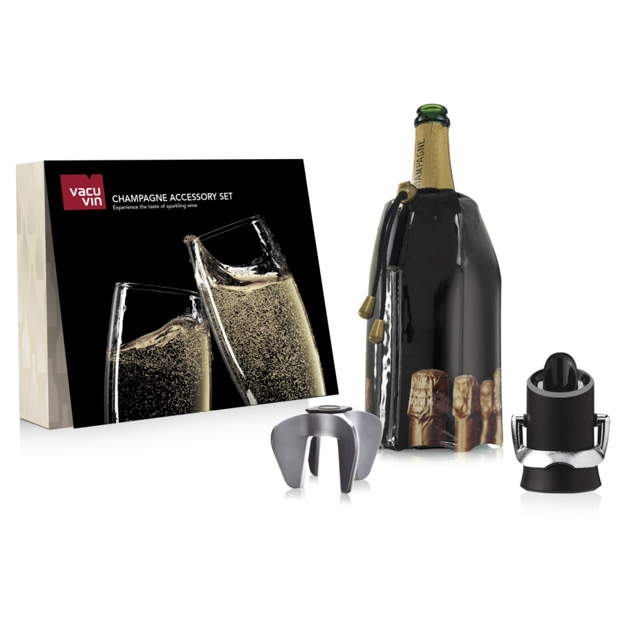Набор подарочный для шампанского Vacu Vin Champagne 3 предмета пробка для шампанского wine time пластик