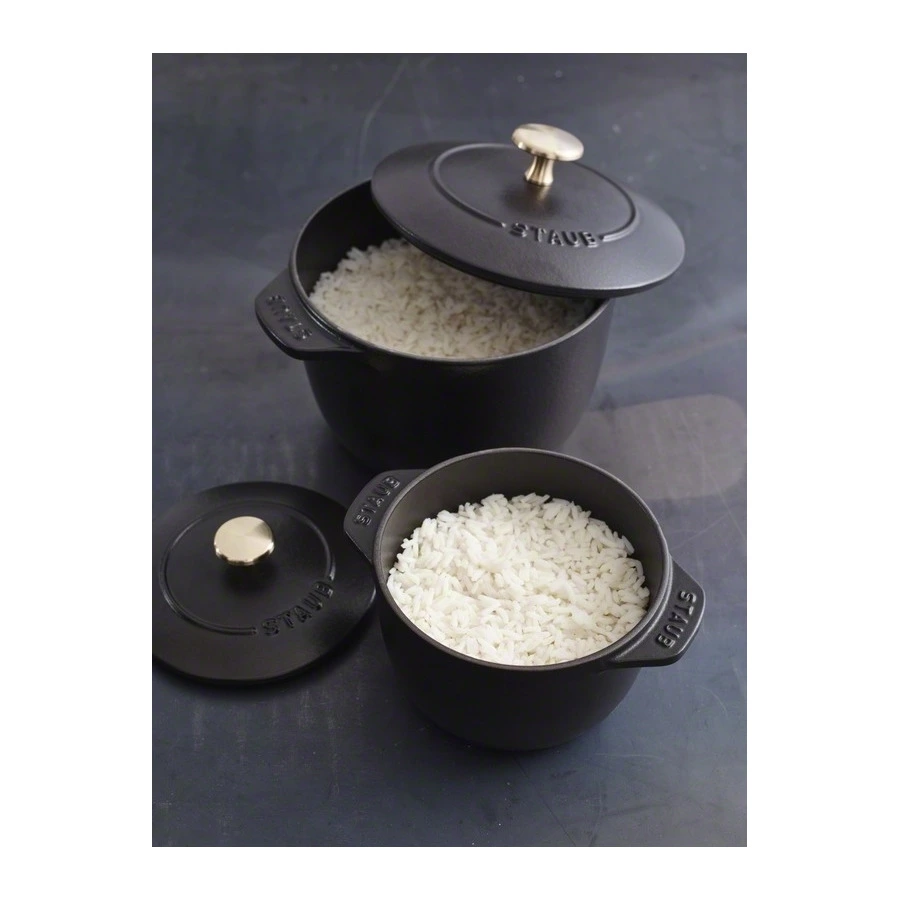 Кокот для риса Staub La Cocotte 16см, 1,5л, чугун, черный, п/к