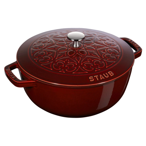 Кокот Staub La Cocotte Лилия 26см, 4,9л, чугун, гранатовый