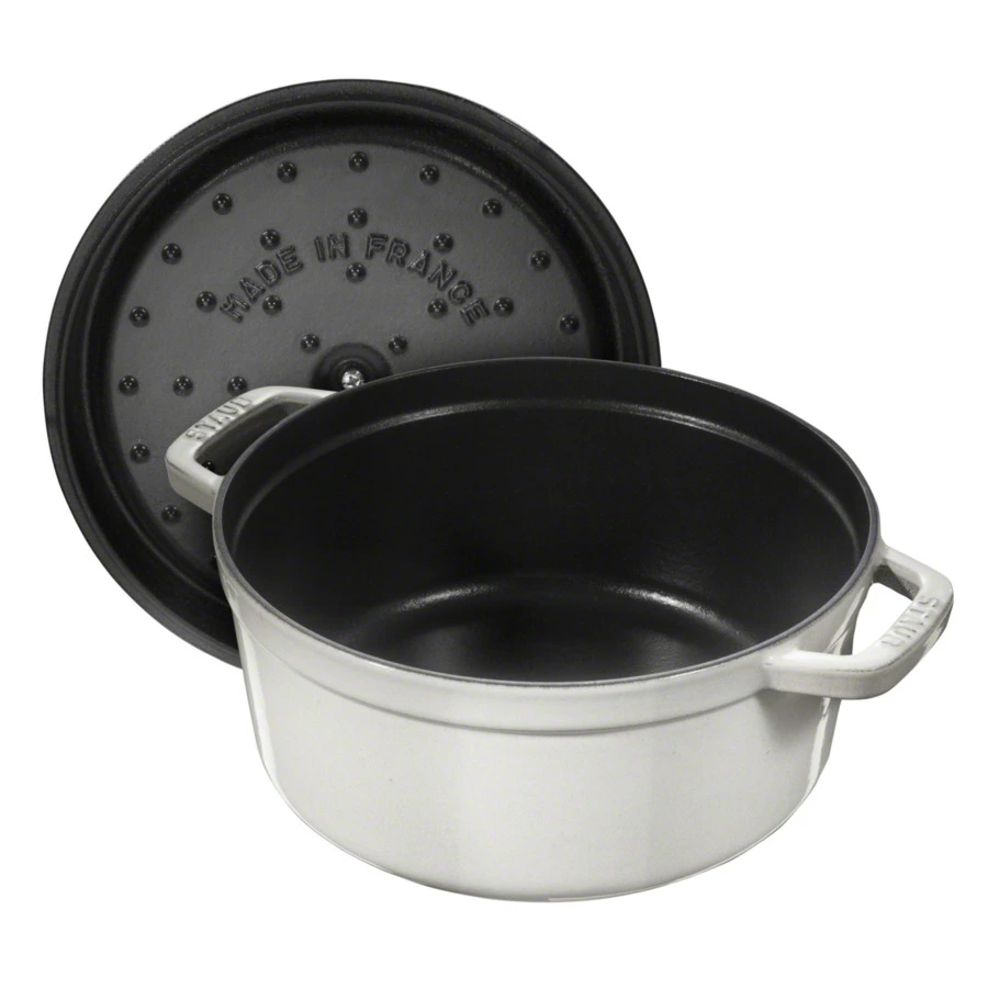Кокот Staub La Cocotte Белый Трюфель 20см, 2,2л, чугун, серый