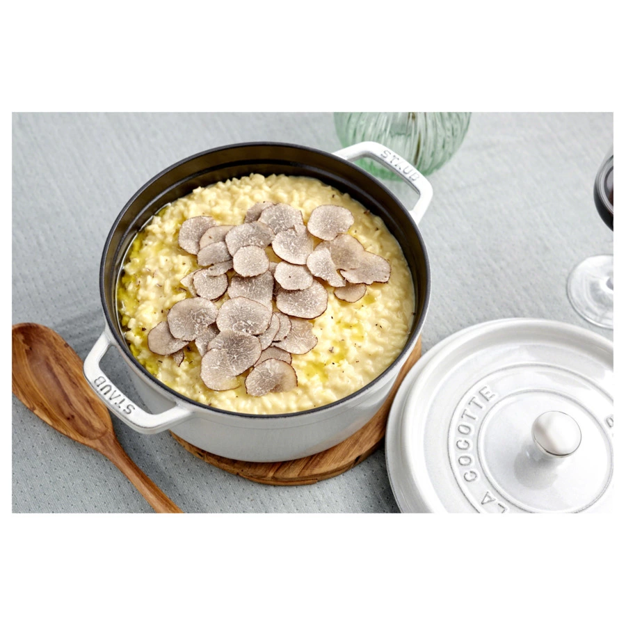 Кокот Staub La Cocotte Белый Трюфель 20см, 2,2л, чугун, серый