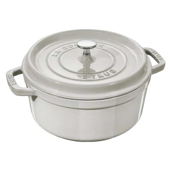 Кокот Staub La Cocotte Белый Трюфель 22см, 2,6л, чугун, серый