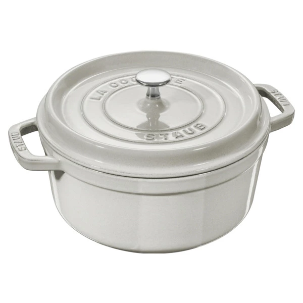 Кокот Staub La Cocotte Белый Трюфель 26см, 5,25л, чугун, серый