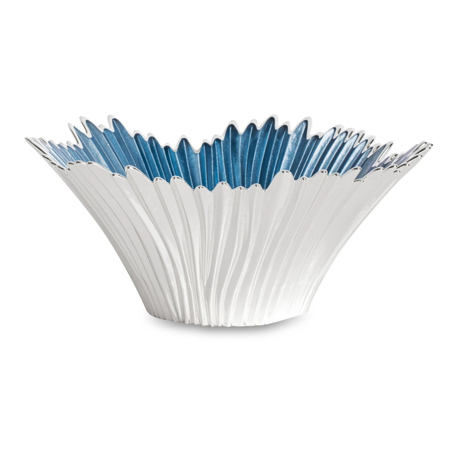 Чаша стеклянная Argenesi Venezia 13 см, стекло, небесно-голубая