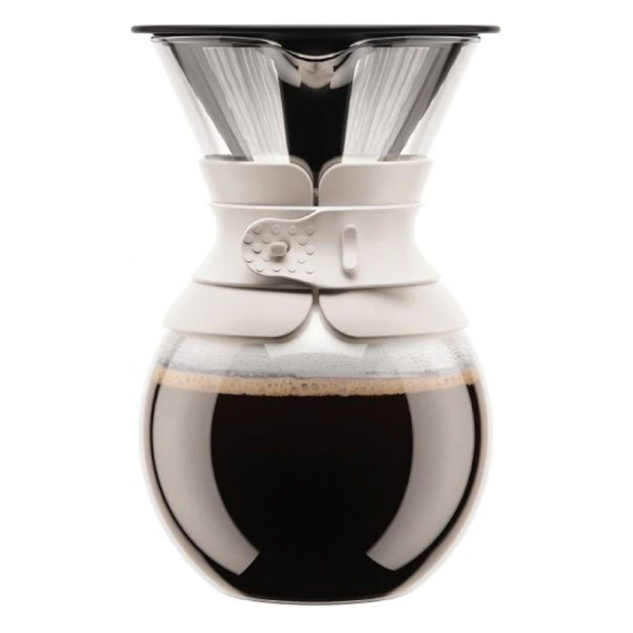 Кофейник Pour Over с фильтром 1 л белый