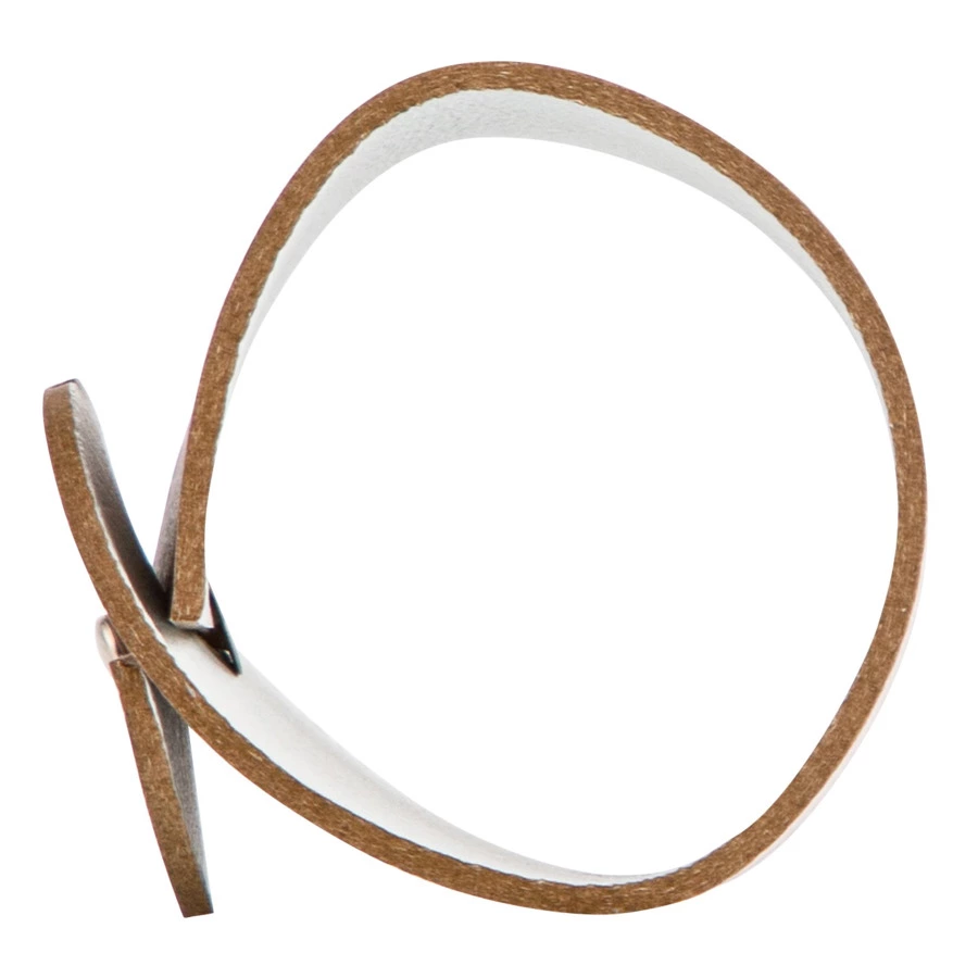 Набор колец для салфеток ADJ, 4 шт, кожа натуральная, пепельная роза