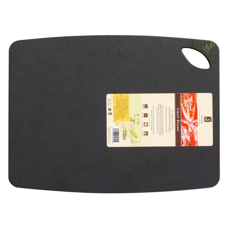 Доска разделочная Sage 30х23 см, древесный композит, графитовая