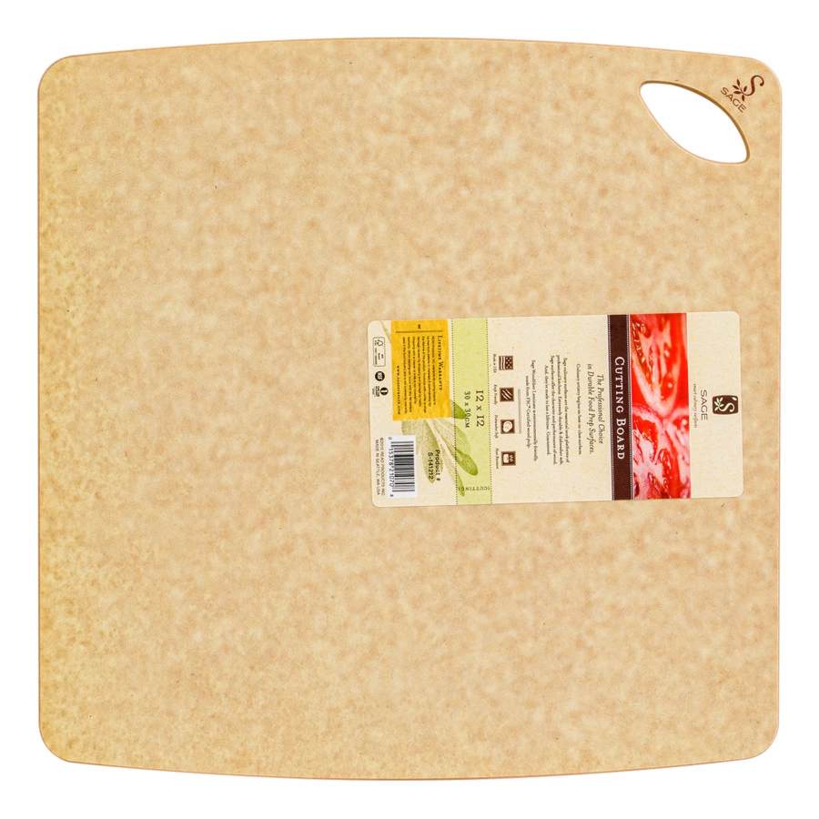 Доска разделочная Sage 30х30 см, древесный композит, бежевая