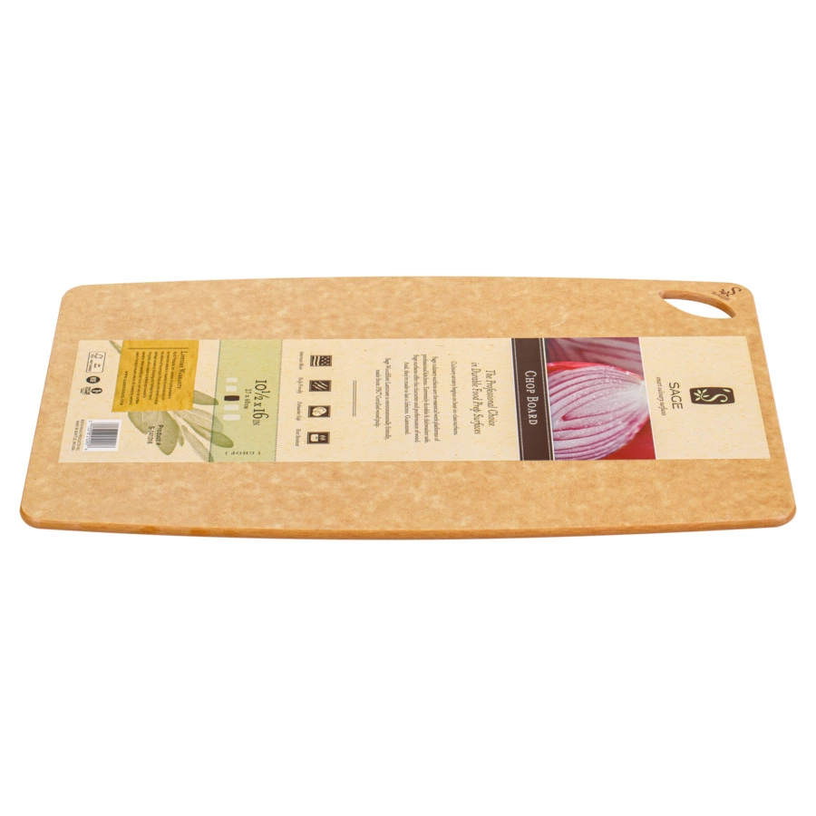 Доска разделочная Sage 40х27см, древесный композит, бежевая