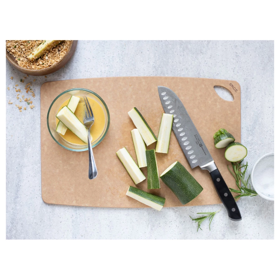 Доска разделочная Sage 40х27см, древесный композит, бежевая