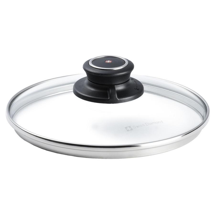Крышка Swiss Diamond 18см крышка для посуды стекло 26 см daniks коричневый металлический обод кнопка бакелит д4126k