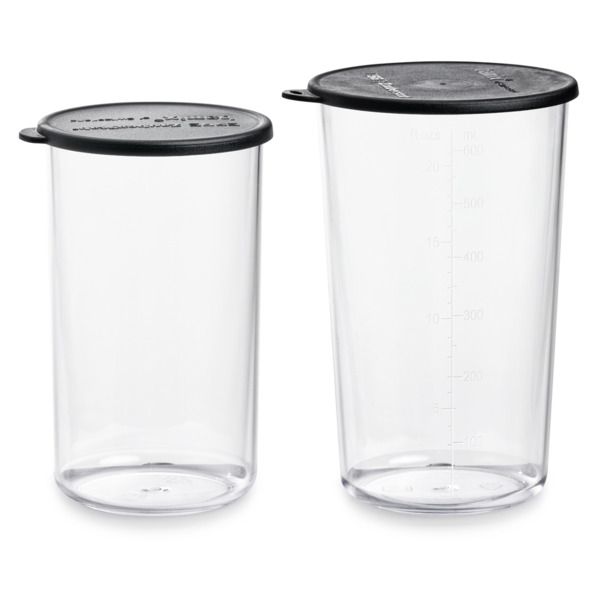 Набор стаканов с крышками BAMIX, 2 шт, пластик