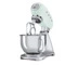 Миксер планетарный SMEG SMF02PGEU, 800 Вт, чаша стальная 4,8л, 3 насадки, алюминий литой, зеленый
