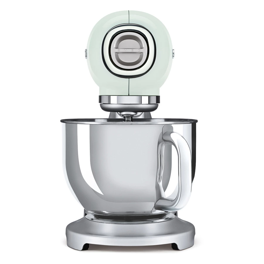 Миксер планетарный SMEG SMF02PGEU, 800 Вт, чаша стальная 4,8л, 3 насадки, алюминий литой, зеленый