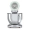Миксер планетарный SMEG SMF02PGEU, 800 Вт, чаша стальная 4,8л, 3 насадки, алюминий литой, зеленый