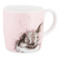 Кружка Royal Worcester Забавная фауна, Кролик 400 мл, розовая