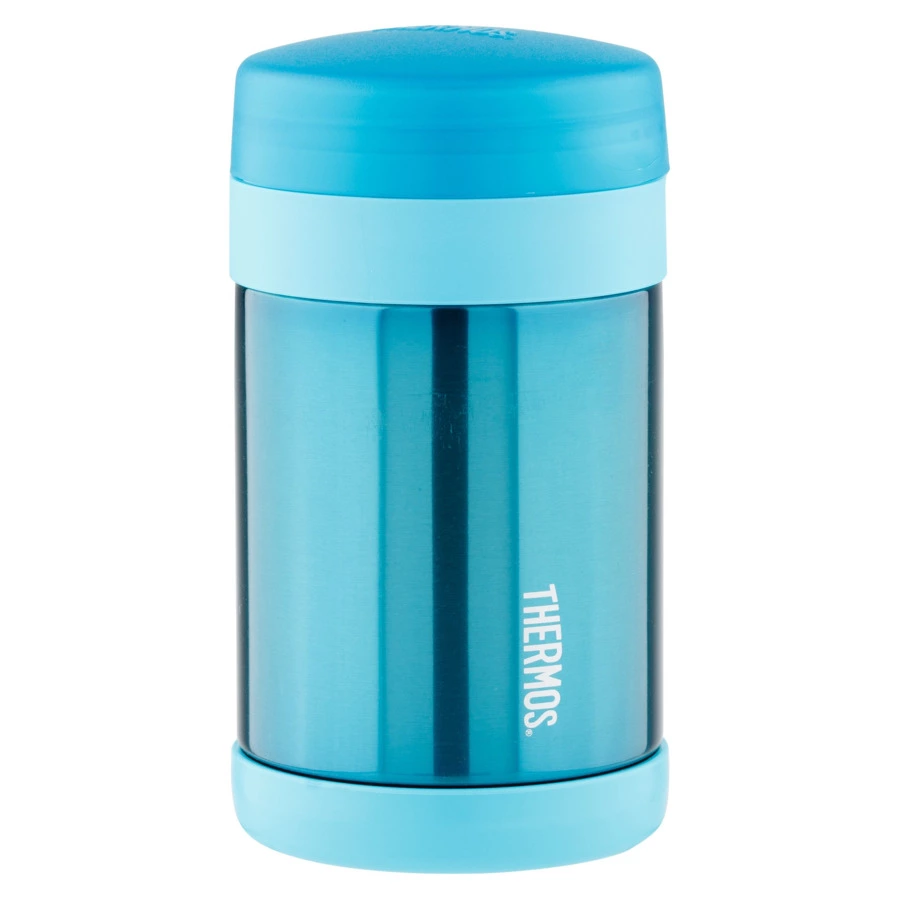 Термос детский THERMOS F3024TL с ложкой, 470 мл, сталь нержавеющая, бирюзовый, п/к (655806)