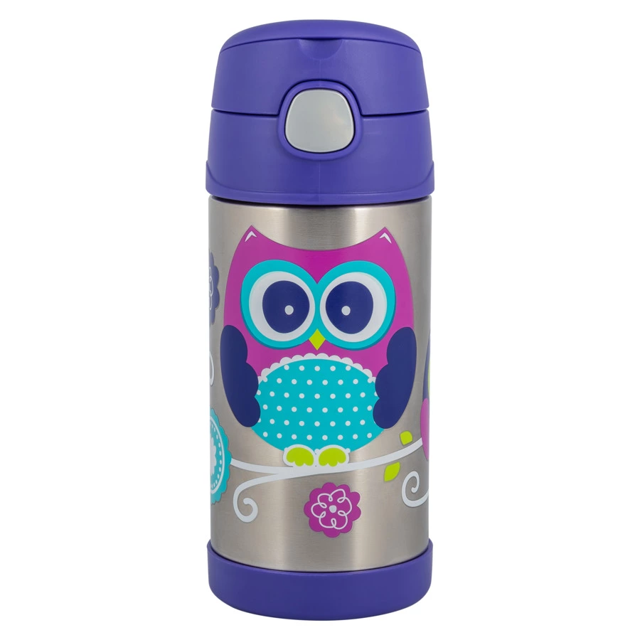 Термокружка детская THERMOS F4016OW, 350 мл, нержавеющая сталь, фиолетовый, п/к (655547)
