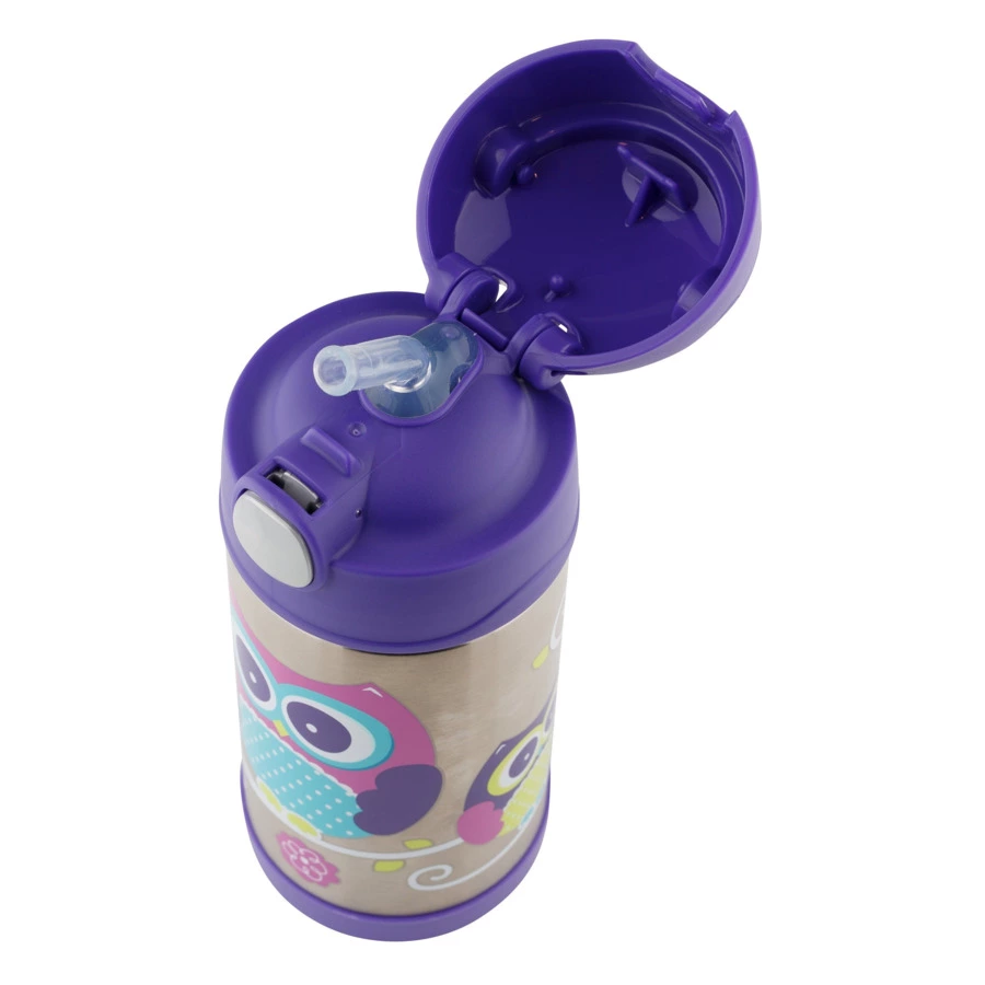 Термокружка детская THERMOS F4016OW, 350 мл, нержавеющая сталь, фиолетовый, п/к (655547)