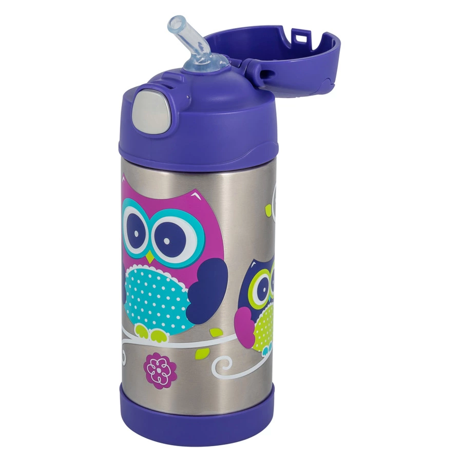 Термокружка детская THERMOS F4016OW, 350 мл, нержавеющая сталь, фиолетовый, п/к (655547)