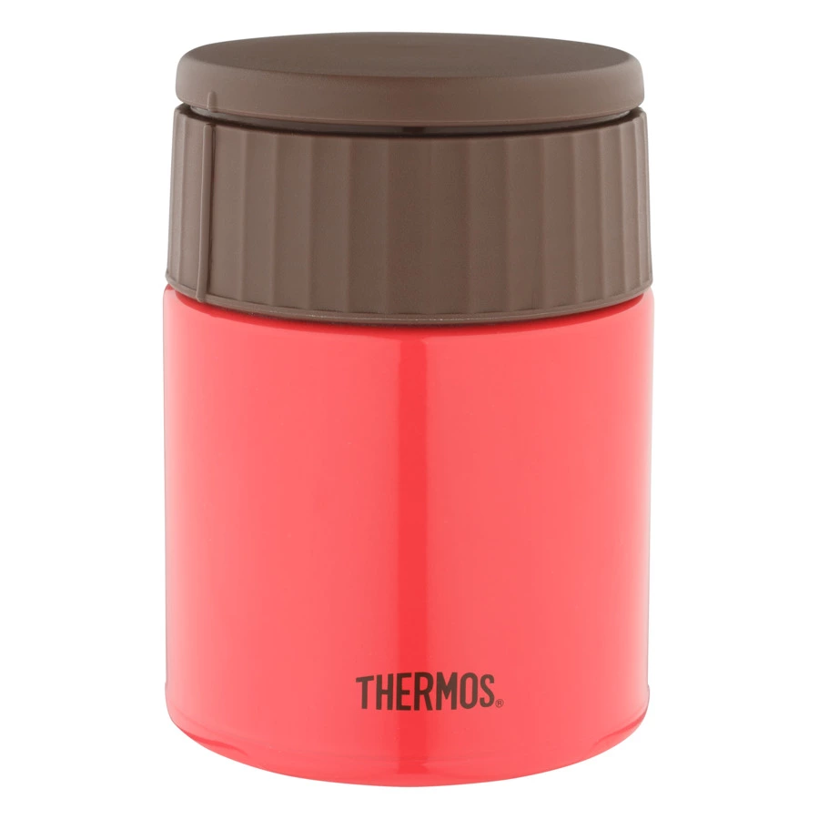 Термос THERMOS JBQ-400-PCH, 400 мл, нержавеющая сталь, красный, п/к (924681)