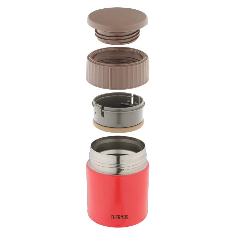 Термос THERMOS JBQ-400-PCH, 400 мл, нержавеющая сталь, красный, п/к (924681)