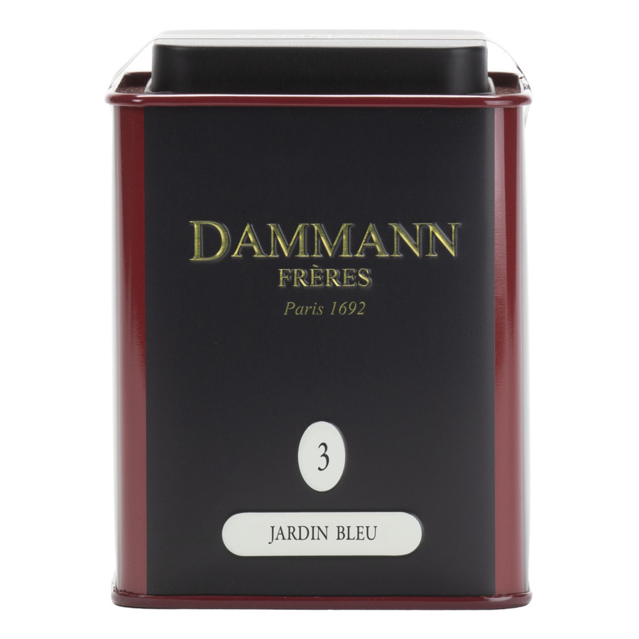 Чай черный ароматизированный DAMMANN Jardin Bleu/ Голубой сад, жестяная банка 100 гр чай зеленый ароматизированный dammann bali бали жестяная банка 90 гр