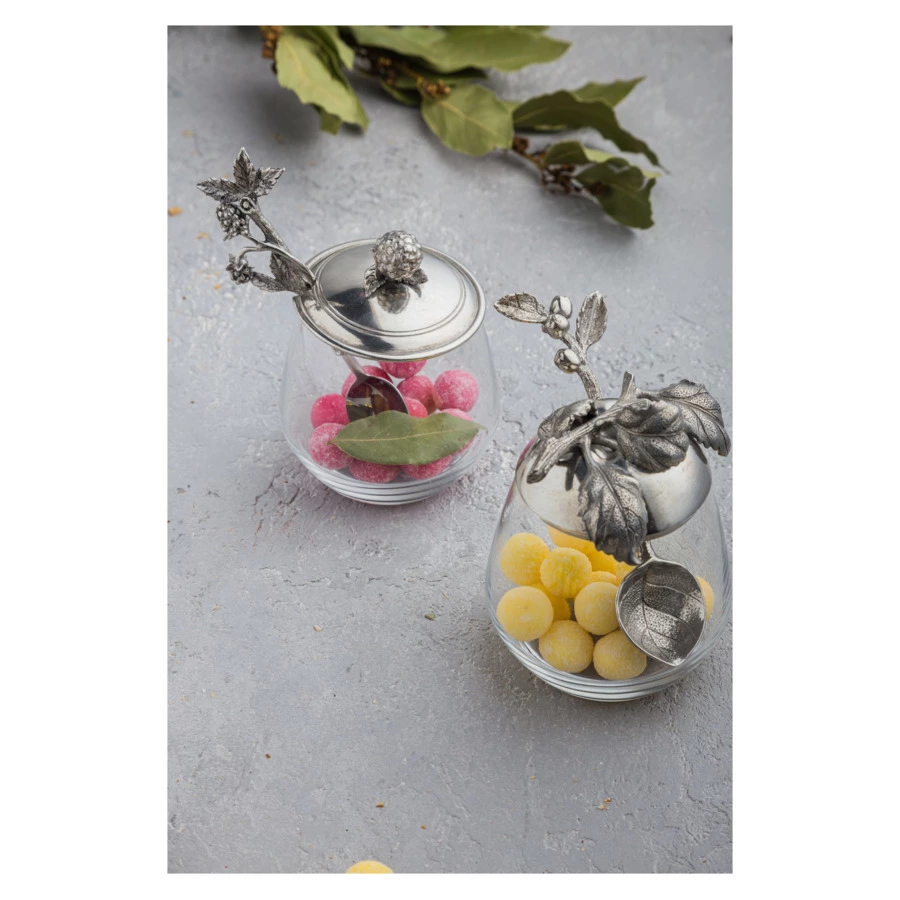 Банка для меда и джема с ложкой Vagabond House Ежевика 360 мл, стекло