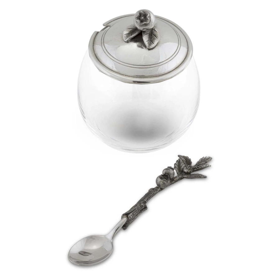 Банка для меда и джема с ложкой Vagabond House Черника 360 мл, стекло