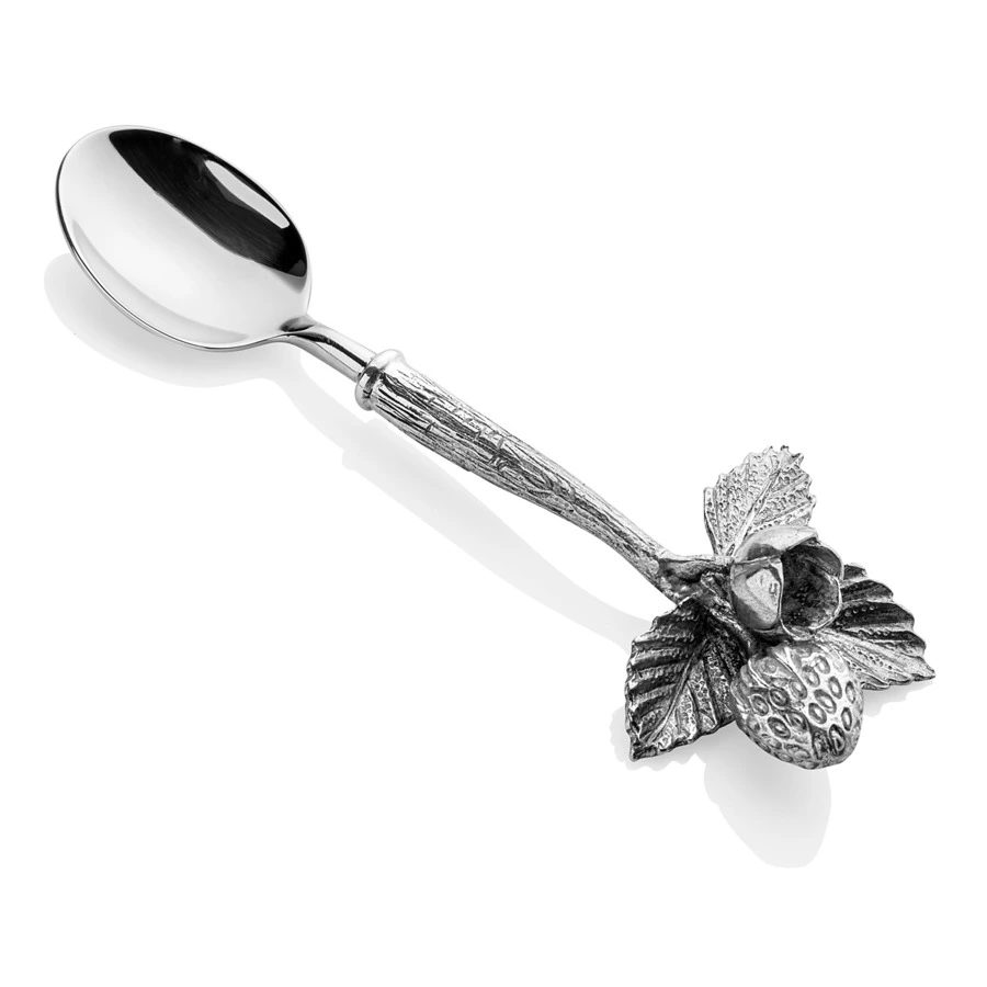 Банка для меда и джема с ложкой Vagabond House Клубника 360 мл, стекло