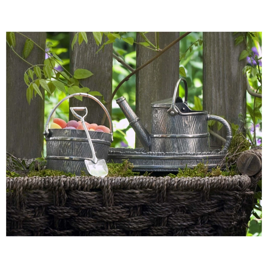 Набор сахарница и молочник на подносе Vagabond House Лейка, олово