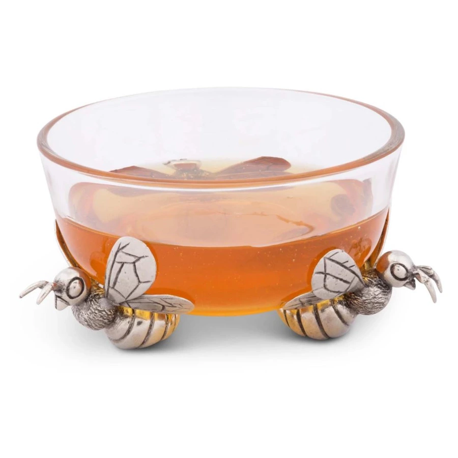 Конфетница Vagabond House Пчелы 11 см, стекло