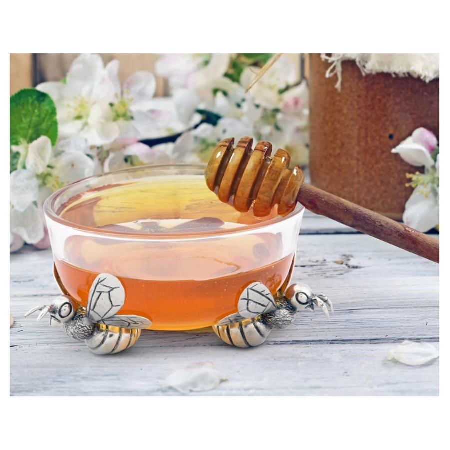 Конфетница Vagabond House Пчелы 11 см, стекло