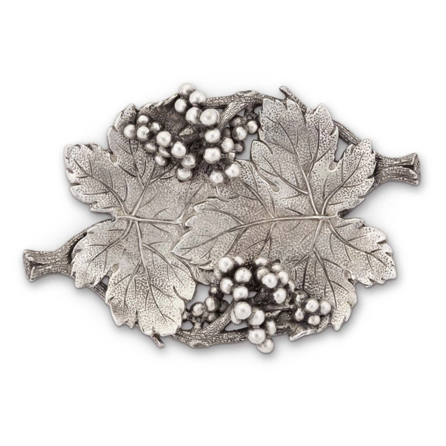 Блюдо сервировочное Vagabond House Виноград 22х14 см, олово