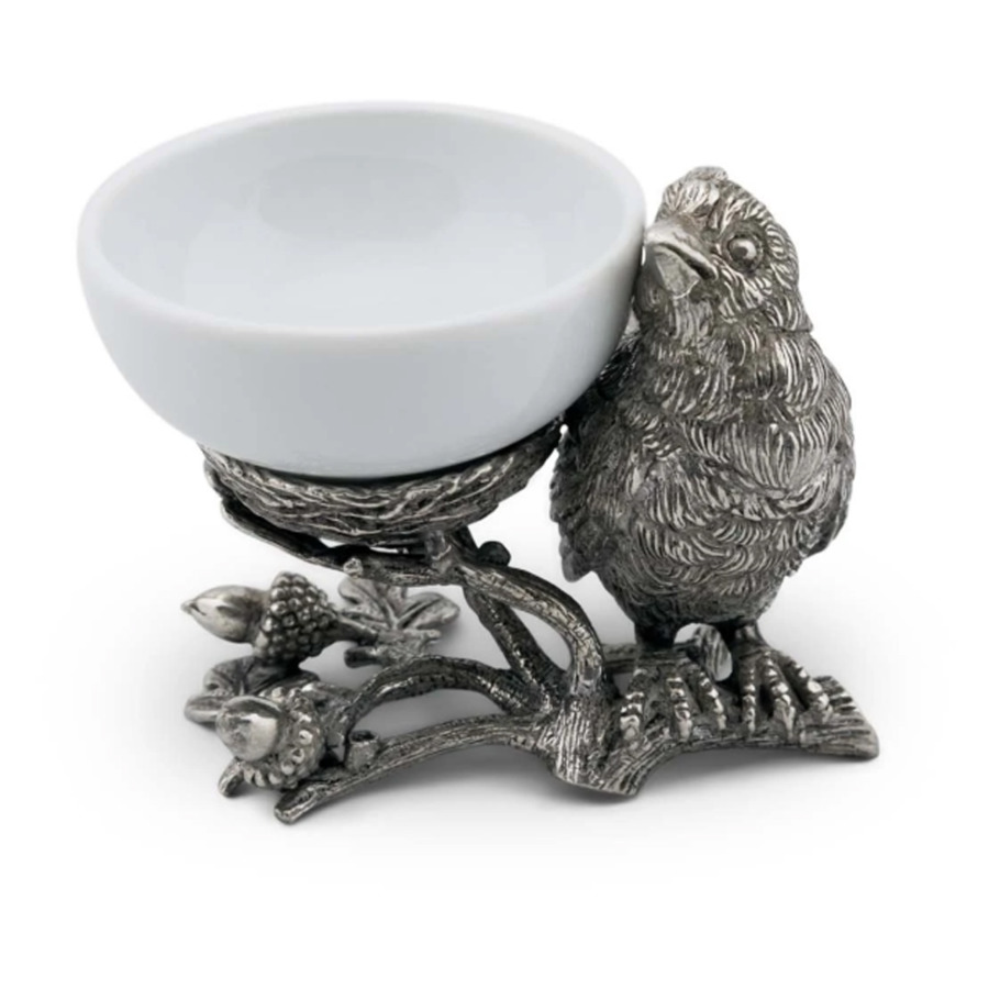 Чаша для соуса и специй Vagabond House Птичья трель 10 см, керамика набор шпажек с подставкой vagabond house оливковая роща 10см 6шт олово